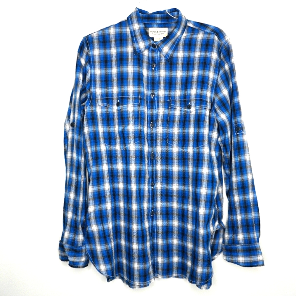 23) DENIM & SUPPLY RALPH LAUREN Buttonup Sleeve Western Sz. M